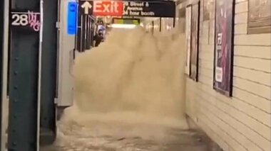 「クレイジーよ!」ニューヨーク地下鉄を襲った「濁流」 帰宅困難者も…現地で見たハリケーン被害