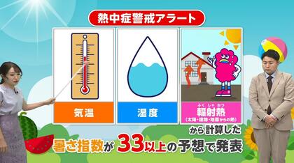 熱中症警戒アラートの発表基準は「気温」「湿度」「輻射熱」から計算　3つの中で重要なのはどれ？気象予報士が解説