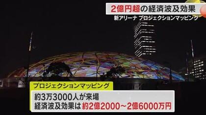 あなぶきアリーナ香川で３月実施の「プロジェクションマッピング」は約２．２億円超の経済波及効果【香川】