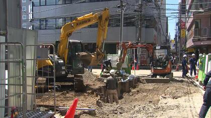 横浜市繁華街近くの道路陥没　11日午後6時40分ごろに復旧作業終了　交通規制も解除　発生から4日