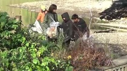 「ホタルが舞う光景が見られるように」ホタルの幼虫がすむ川を清掃 淡い光を放つ姿を思い描きながら…