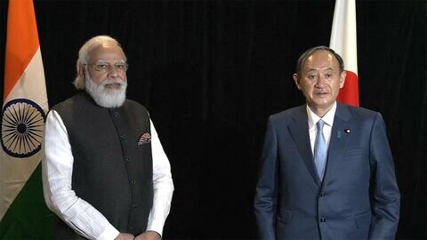 菅首相 ワシントンでインド首相と会談 “中国念頭”に連携確認 “退任直前の訪米”に批判の声も