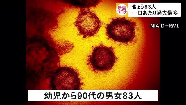 沖縄・新型コロナウイルス 過去最多83人の感染判明