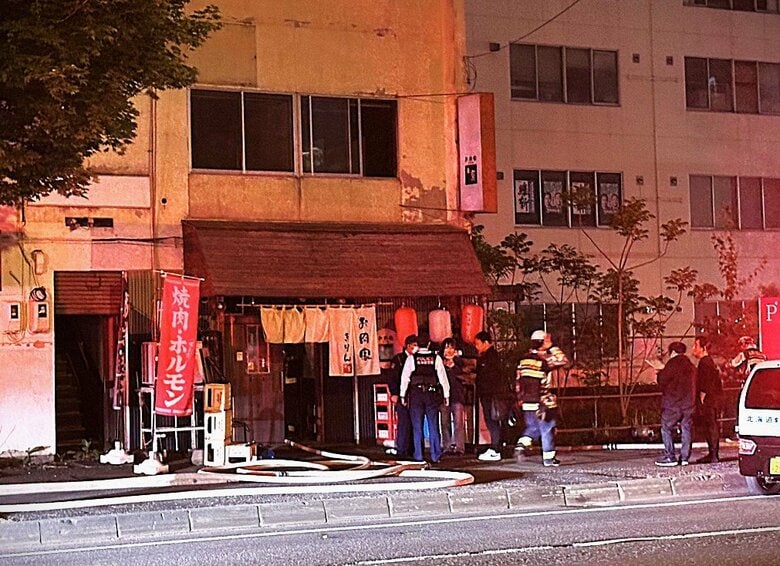 【速報】「換気扇から火が出ている」焼肉店で火事―ダクトが燃えるもケガ人なし―札幌市中央区｜FNNプライムオンライン