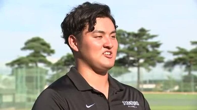 佐々木麟太郎選手（花巻東出身）ソフトバンクが交渉権　ドラフト会議で2球団競合｜FNNプライムオンライン
