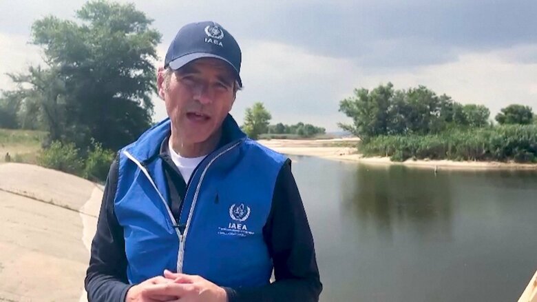 ウクライナ･ザポリージャ原発視察　IAEA事務局長「十分な冷却水が確保できている」｜FNNプライムオンライン