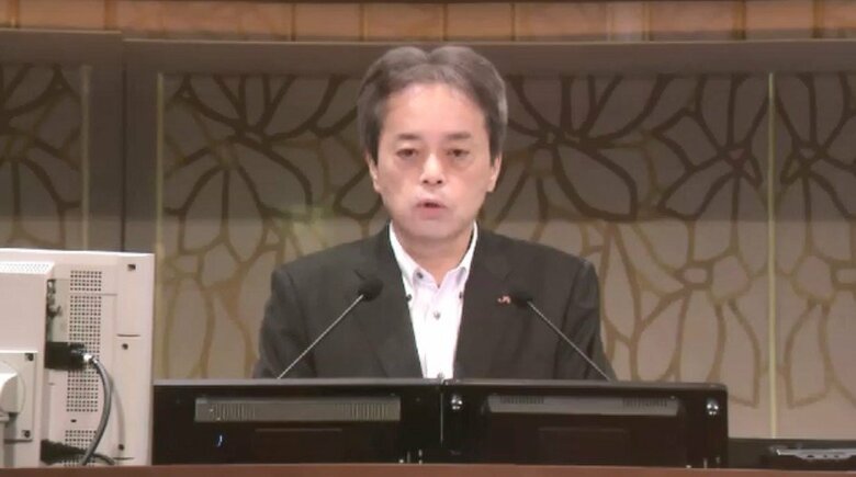 JR九州の株主総会が福岡市で開催　株主配当は過去最高に　古宮社長「持続的な成長に向けて挑戦し続ける」｜FNNプライムオンライン