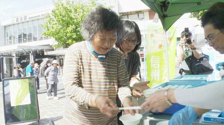 「貴重なお米、食べられるのは幸せ」信州産米を食べ比べ　JAが農産物をPR　高原野菜はいよいよ出荷が本格化｜FNNプライムオンライン