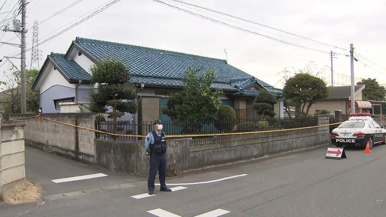 殺人事件が起きた住宅(22日 群馬・伊勢崎市)