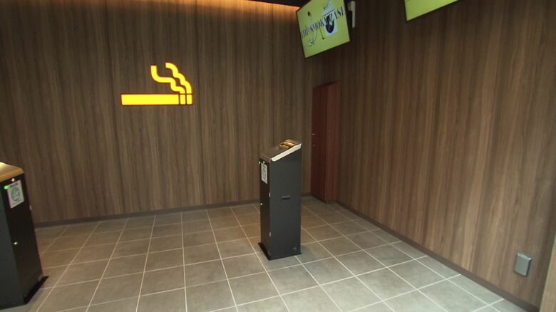 オープンした喫煙所