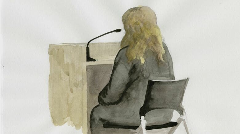 法廷スケッチ：山田朔也