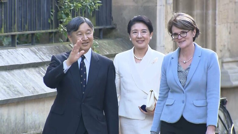 オックスフォードの街を散策された両陛下