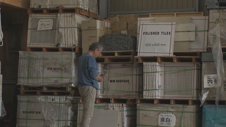 タイル工事を請け負う会社の代表でもある中村さん