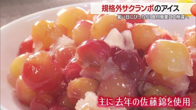 サクランボを新鮮なうちに瞬間冷凍することでおいしさの品質低下を防いでいる