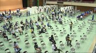 佐賀市でワクチン集団接種始まる わずかなキャンセルも