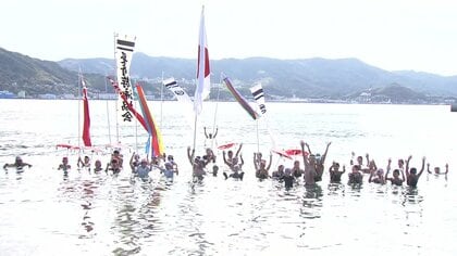 水泳の聖地「旧・ねずみ島」明治時代から続く水泳教室の歴史は120年…いまも受け継がれる日本泳法【長崎発】
