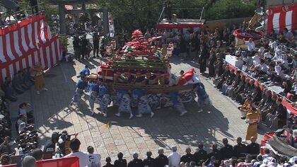 【長崎くんち開幕】榎津町「川船」伝統の右回しを守る　一気に回す軽快な船回しを披露