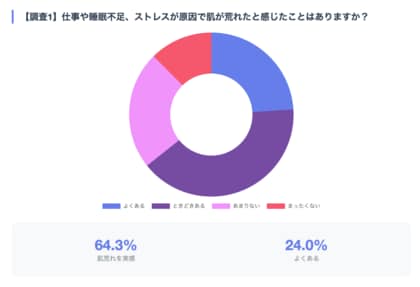 【年末疲れは肌にも出る】6割超が「ストレスや寝不足で肌不調を実感」年末繁忙期の駆け込み肌ケアに注意喚起