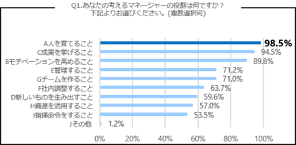 マネジメント意識調査 マネージャーの役割と悩みについて 民間企業の部課長層11