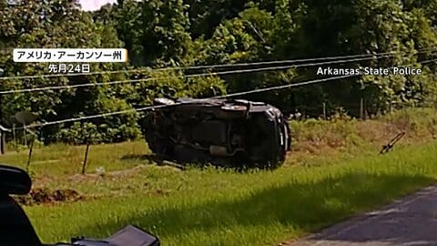 車内には4人の幼児…パトカーから逃げようとした不審車が時速160kmで無謀なカーチェイス　28歳父親を訴追　アメリカ・アーカンソー州