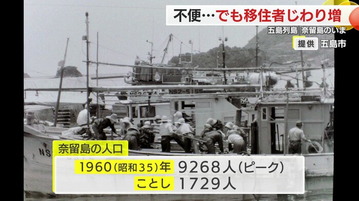活気があった時代の奈留島