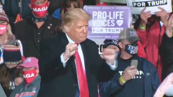 バイデン批判を強めるトランプ大統領