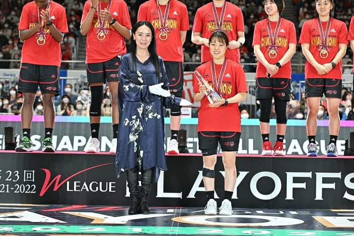 プレーオフMVPを獲得した山本麻衣選手