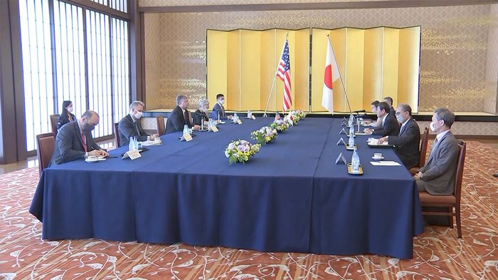 米・ビーガン国務副長官、茂木外相・河野防衛相と会談