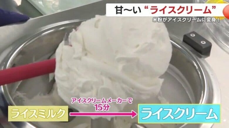 「甘くておいし～い」でも砂糖不使用！　米粉を使ったアイスを鹿児島の研究施設が考案　新たなビジネスチャンスの可能性に注目【鹿児島発】｜FNNプライムオンライン