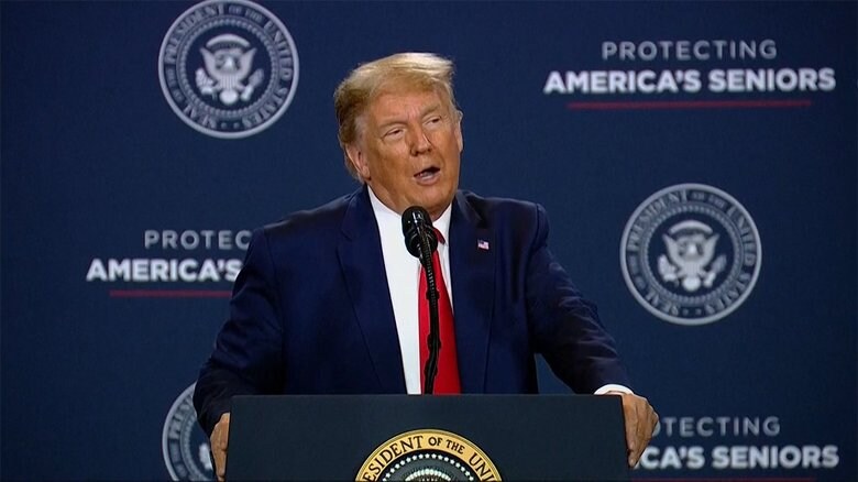 演説で高齢者にアピール トランプ氏、接戦州で挽回狙う