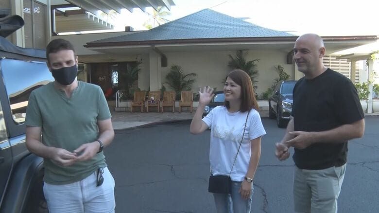 車の状態などを確認して引き渡し完了。いってらっしゃい！