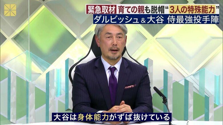 「大谷は本当に身体能力がずば抜けている」と語る吉井コーチ