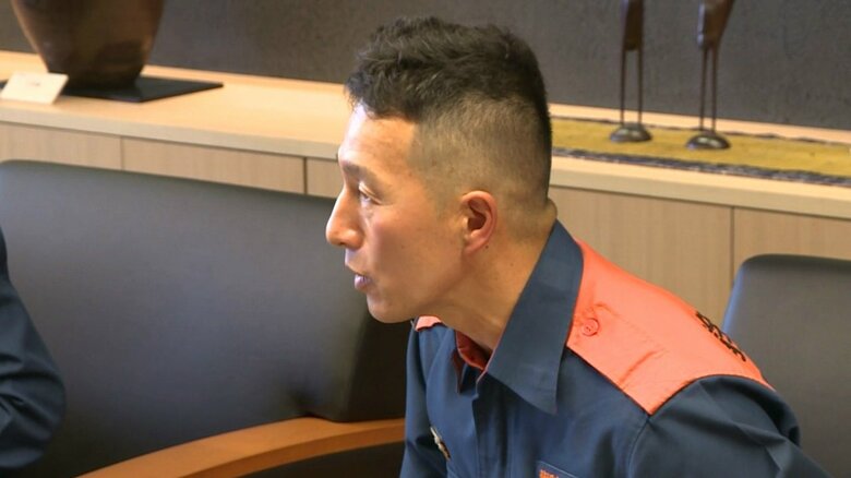 東日本大震災などでも災害派遣を経験した藤原消防司令（1月15日）