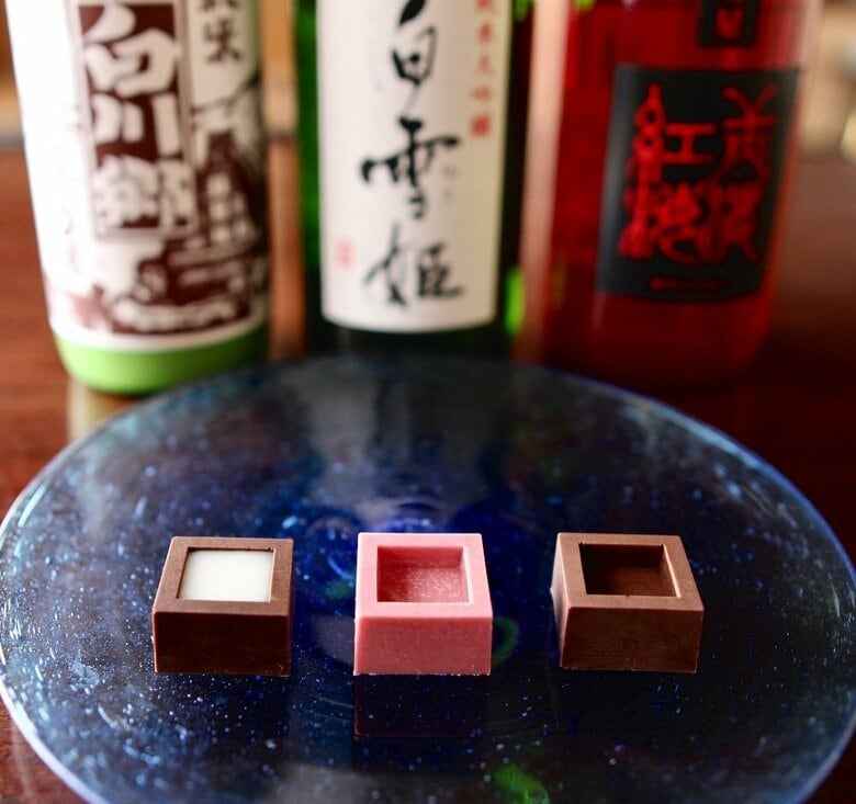 日本酒チョコレート　MIZUDORI Chocolat