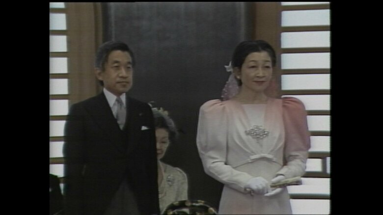 加冠の儀の上皇ご夫妻