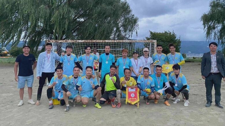 協会が主催したサッカー大会（2023年8月、岡谷市）