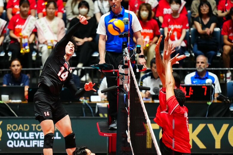 エジプト戦で24得点をあげた石川祐希