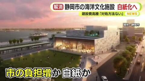 計画発表から9年　静岡市が海洋文化ミュージアム構想について現計画を”白紙化”　「物価高騰に対して市も特別目的会社も対処方法がない」