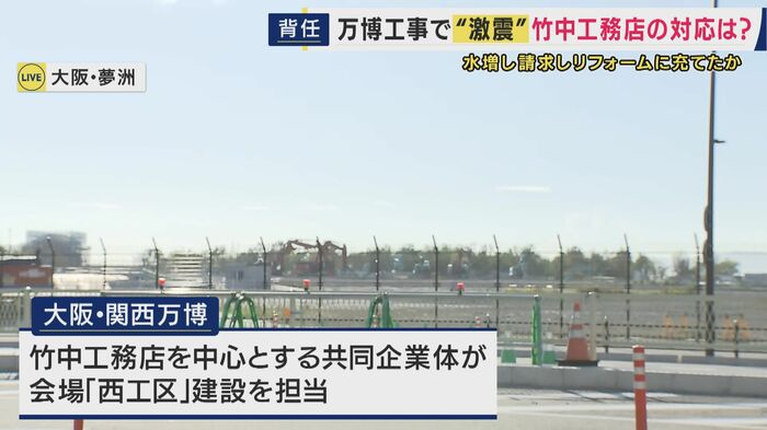 大屋根リングもある「西工区」