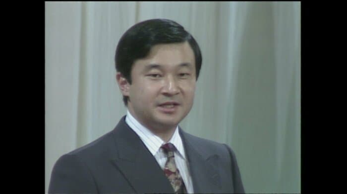 ウエルカムレセプションでお言葉を述べられる皇太子さま