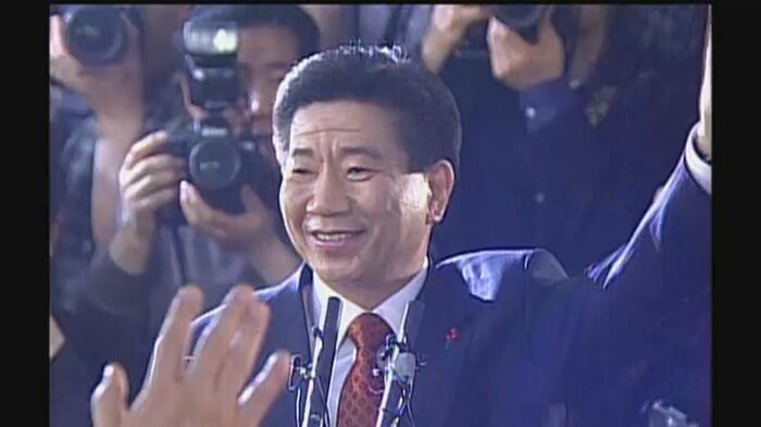 盧武鉉元大統領 候補一本化は前日に白紙となったが、その結果陣営の機運が高まり当選へ結びついた