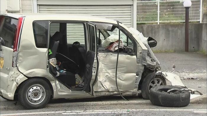 事故車両(2014年5月 長野県中野市)