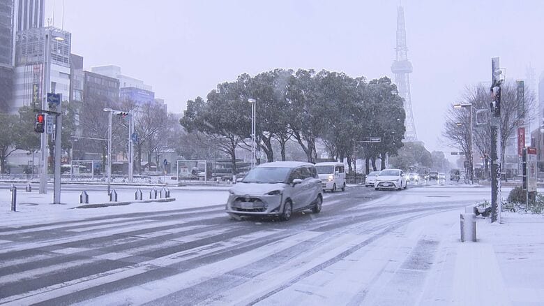 スリップ等の事故が計914件…10日朝の東海地方は雪景色に 名古屋でも最大1cmの積雪 新幹線に遅れも｜FNNプライムオンライン