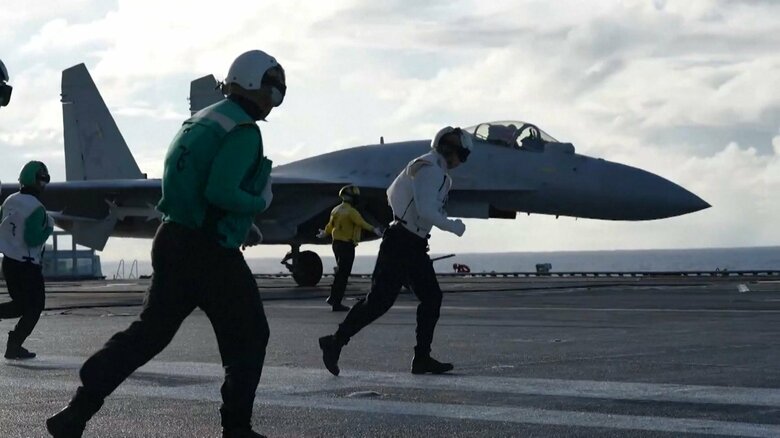 中国空母「遼寧」が訓練終え帰港 日本側から「妨害・挑発受けた」と主張｜FNNプライムオンライン