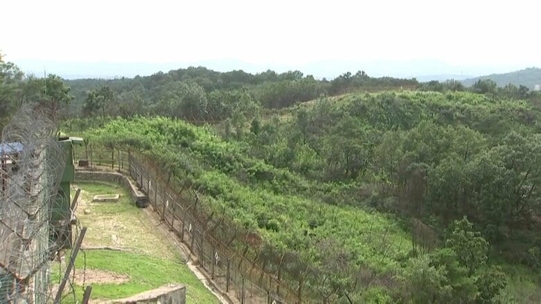 北朝鮮兵士約10人が南北軍事境界線を侵犯　韓国軍の警告放送と警告射撃で北側に戻る　偵察目的か｜FNNプライムオンライン