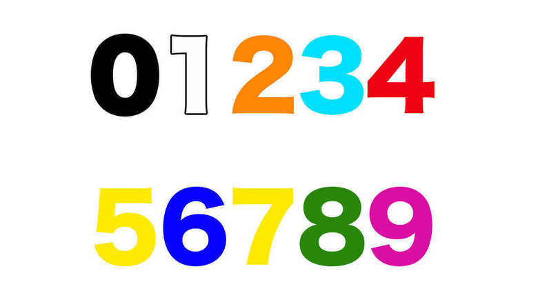 長田教授には数字がこんな色に見える