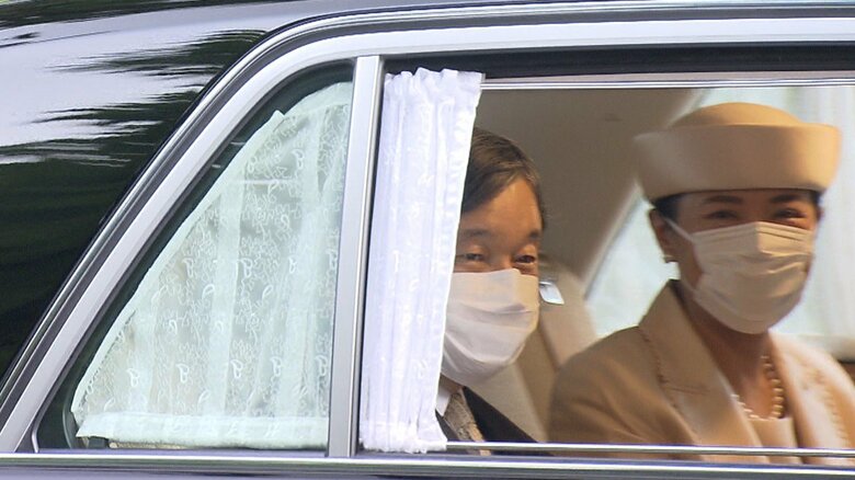 上皇ご夫妻を訪問された両陛下（14日）