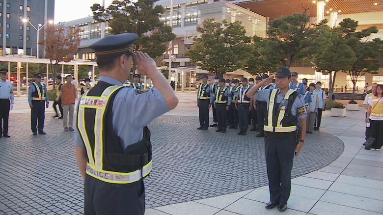 警察などによる集中警戒（7月25日）