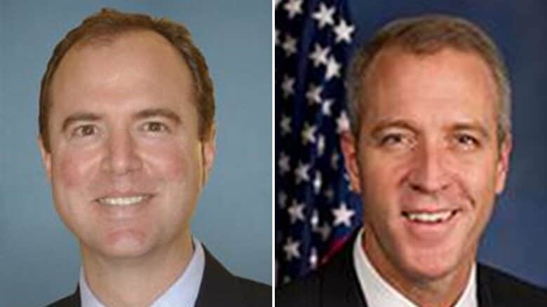 アダム・シフ議員（左）とマイク・クイグリー議員（右）（議会HPより）