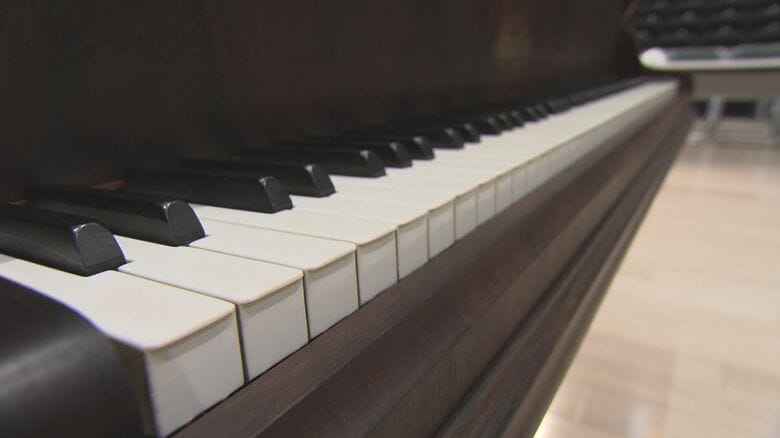 鍵盤は当時のまま